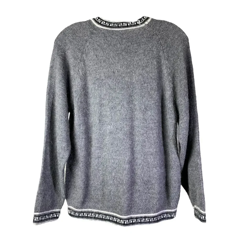 100% Alpaca Made in Peru Women's Hand Made Sweater Jumper Size S Pullover Soft - Picture 3 of 5